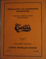Installation and Maintenance Instructions for Curtiss Single Piece Propellers