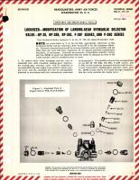 Modification of Landing Gear Hydraulic Selector Valve for RP-38, RP-38D, RP-38E, P-38F, and P-38G Series