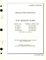 Illustrated Parts Breakdown for Fuel Booster Pumps Model No. 64-1038 