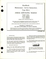 Maintenance and Service Instructions for Aerial Refueling Nozzle - Type MA-2, Parts 8-958, 7-653