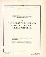 D-C Selsyn Position Indicators and Transmitters