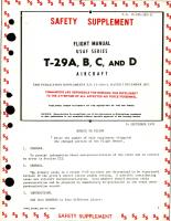 Safety Supplement to Flight Manual for T-29A, T-29B, T-29C and T-29D