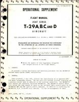 Operational Supplement to Flight Manual for T-29A, T-29B, T-29C and T-29D