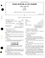 Overhaul Instructions with Parts Breakdown for Valve, Shut-Off V-5100 