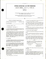 Overhaul Instructions with Parts Breakdown for Main Wheel 34 x 9, Type VII