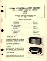 Overhaul Instructions with Parts Breakdown for Inverter Change-Over Control - Type A-1 - 666-113