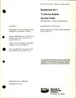 Supplement No. 1 to Service Bulletin No. R-390 for Installation of Overvoltage/Under-frequency Protection Module - Type 1518-8-E