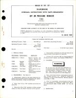 Overhaul Instructions with Parts Breakdown for Off - On Pressure Reducer - F1923 