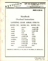 Revision to Overhaul Instructions for Landing Gear Aerol Struts