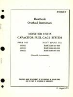 Handbook Overhaul Instructions for Monitor Units Capacitor Fuel Gage System, Part No. 300006, 300016, 300022  