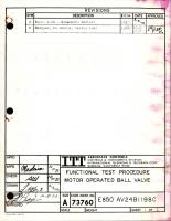 Functional Test Procedure for Motor Operated Ball Valve