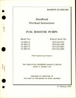 Overhaul Instructions for Fuel Booster Pumps 