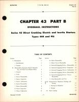 Overhaul Instructions for Direct Cranking Electric and Inertia Starters, Chapter 43 Part B