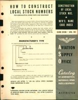 How to Construct Local Stock Numbers for Aeronautical Spare Parts and Equipment 