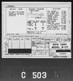 Manufacturer's drawing for Boeing Aircraft Corporation B-17 Flying Fortress. Drawing number 1-29234