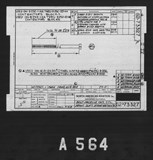 Manufacturer's drawing for North American Aviation B-25 Mitchell Bomber. Drawing number 62-73327