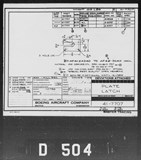 Manufacturer's drawing for Boeing Aircraft Corporation B-17 Flying Fortress. Drawing number 41-7707