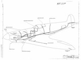 Manufacturer's drawing for Vickers Spitfire. Drawing number 36136