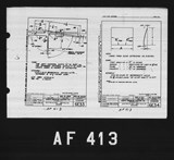 Manufacturer's drawing for North American Aviation B-25 Mitchell Bomber. Drawing number 6e33