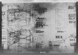 Manufacturer's drawing for North American Aviation B-25 Mitchell Bomber. Drawing number 98-40001