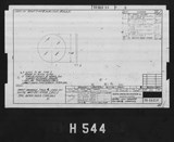 Manufacturer's drawing for North American Aviation B-25 Mitchell Bomber. Drawing number 98-66054