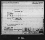 Manufacturer's drawing for North American Aviation B-25 Mitchell Bomber. Drawing number 98-58172