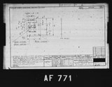 Manufacturer's drawing for North American Aviation B-25 Mitchell Bomber. Drawing number 98-54556