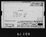 Manufacturer's drawing for North American Aviation B-25 Mitchell Bomber. Drawing number 108-537272