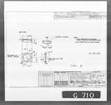 Manufacturer's drawing for Bell Aircraft P-39 Airacobra. Drawing number 33-745-001