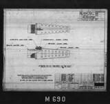 Manufacturer's drawing for North American Aviation B-25 Mitchell Bomber. Drawing number 98-61054