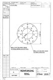 Manufacturer's drawing for Vickers Spitfire. Drawing number 37941