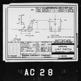 Manufacturer's drawing for Boeing Aircraft Corporation B-17 Flying Fortress. Drawing number 1-18100