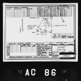 Manufacturer's drawing for Boeing Aircraft Corporation B-17 Flying Fortress. Drawing number 1-19820