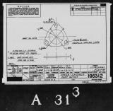 Manufacturer's drawing for Lockheed Corporation P-38 Lightning. Drawing number 195312