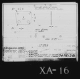 Manufacturer's drawing for Vultee Aircraft Corporation BT-13 Valiant. Drawing number 74-76138