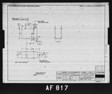 Manufacturer's drawing for North American Aviation B-25 Mitchell Bomber. Drawing number 98-52311
