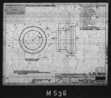 Manufacturer's drawing for North American Aviation B-25 Mitchell Bomber. Drawing number 98-53436