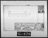 Manufacturer's drawing for Chance Vought F4U Corsair. Drawing number 34463
