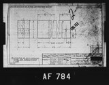 Manufacturer's drawing for North American Aviation B-25 Mitchell Bomber. Drawing number 98-71244