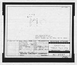 Manufacturer's drawing for Boeing Aircraft Corporation B-17 Flying Fortress. Drawing number 41-9537