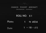 Manufacturer's drawing for Chance Vought F4U Corsair. Drawing number CORSAIR ROLL XI