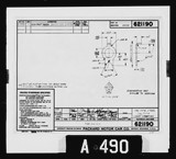 Manufacturer's drawing for Packard Packard Merlin V-1650. Drawing number 621190