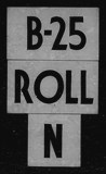 Manufacturer's drawing for North American Aviation B-25 Mitchell Bomber. Drawing number B-25 ROLL N