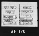 Manufacturer's drawing for North American Aviation B-25 Mitchell Bomber. Drawing number 1d17