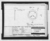 Manufacturer's drawing for Boeing Aircraft Corporation B-17 Flying Fortress. Drawing number 41-7551