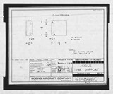 Manufacturer's drawing for Boeing Aircraft Corporation B-17 Flying Fortress. Drawing number 41-8460