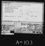 Manufacturer's drawing for Vultee Aircraft Corporation BT-13 Valiant. Drawing number 63-46121