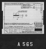 Manufacturer's drawing for North American Aviation B-25 Mitchell Bomber. Drawing number 62-73328