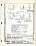 Manufacturer's drawing for Generic Parts - Aviation Standards. Drawing number an3621
