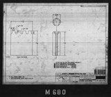 Manufacturer's drawing for North American Aviation B-25 Mitchell Bomber. Drawing number 98-58420